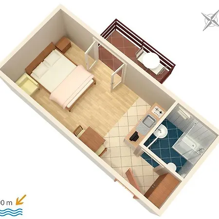 Apartment Studio Duce 2821b *
